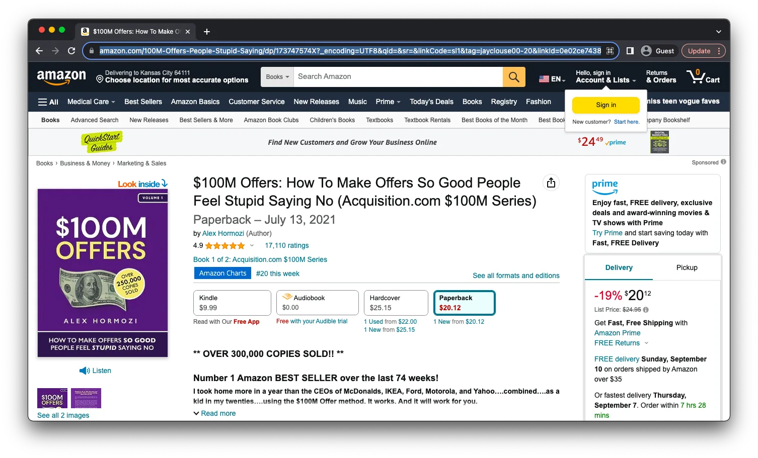 $100M Offers: Sales Page Preview