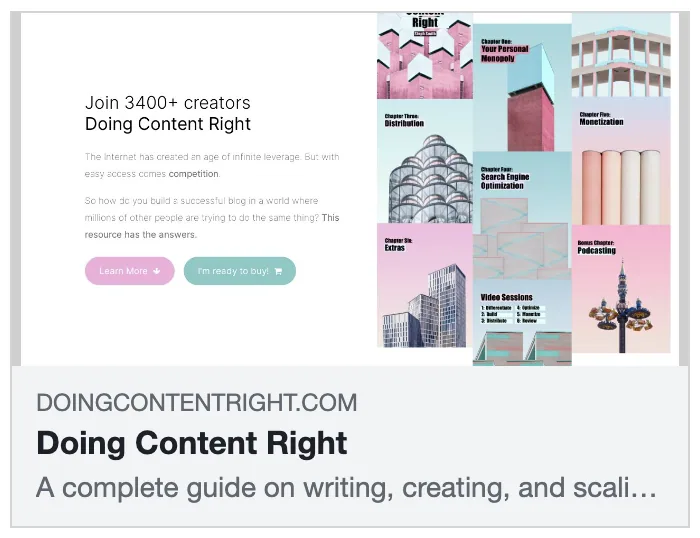 Doing Content Right: Social Share Preview