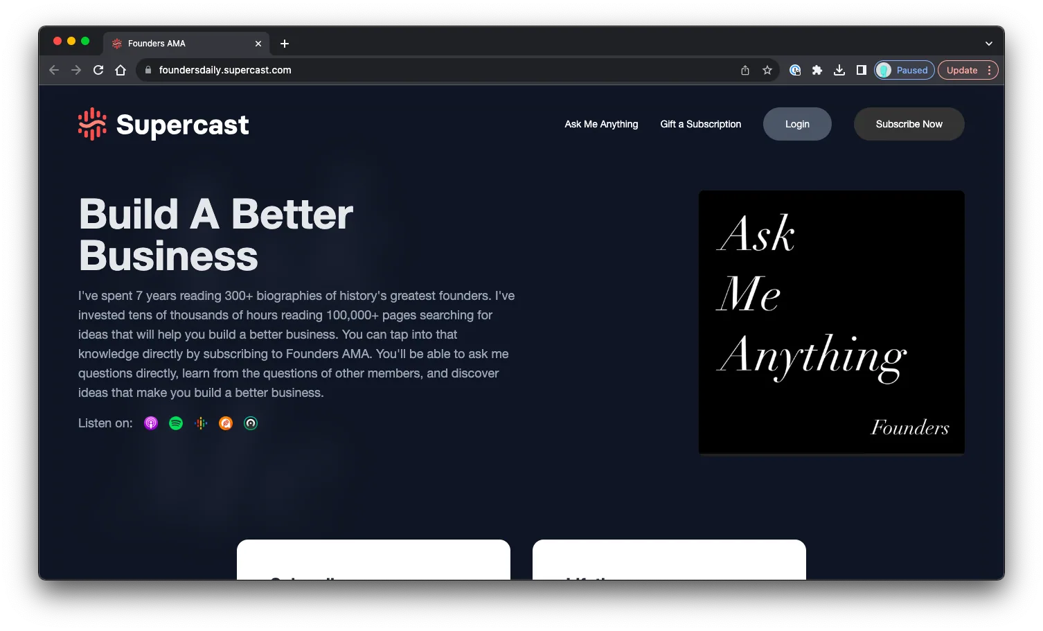 Founders AMA: Sales Page Preview