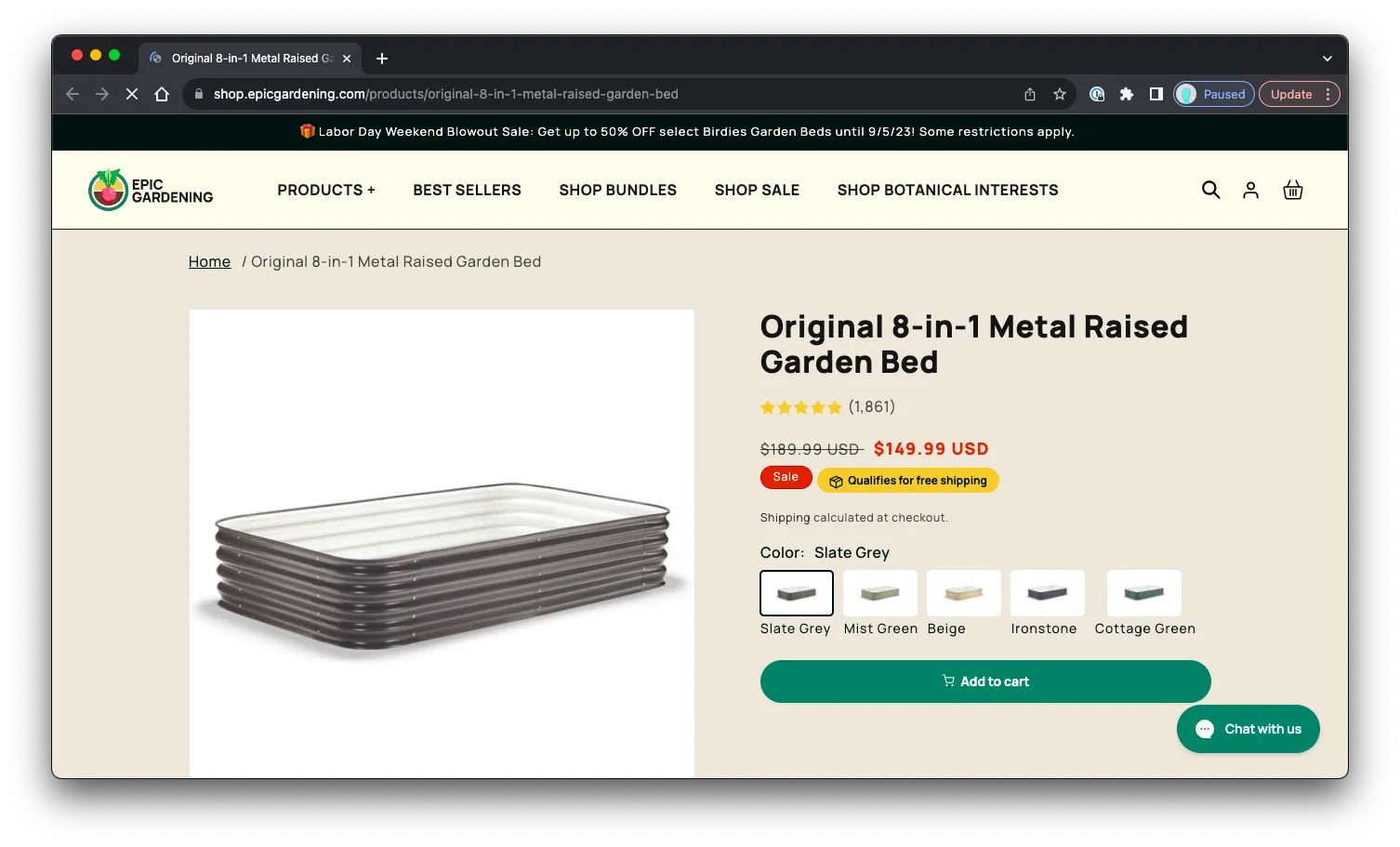 Original 8-in-1 Metal Raised Garden Bed: Sales Page Preview