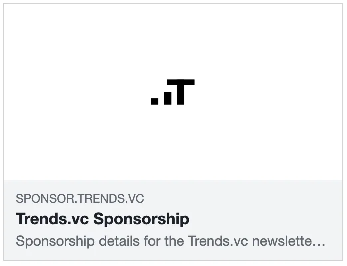 Sponsor Trends.vc: Social Share Preview