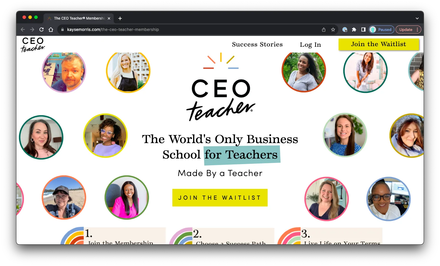 The CEO Teacher: Sales Page Preview