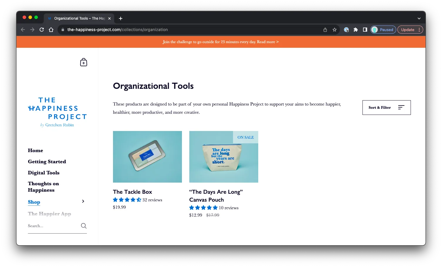 The Happiness Project: Sales Page Preview